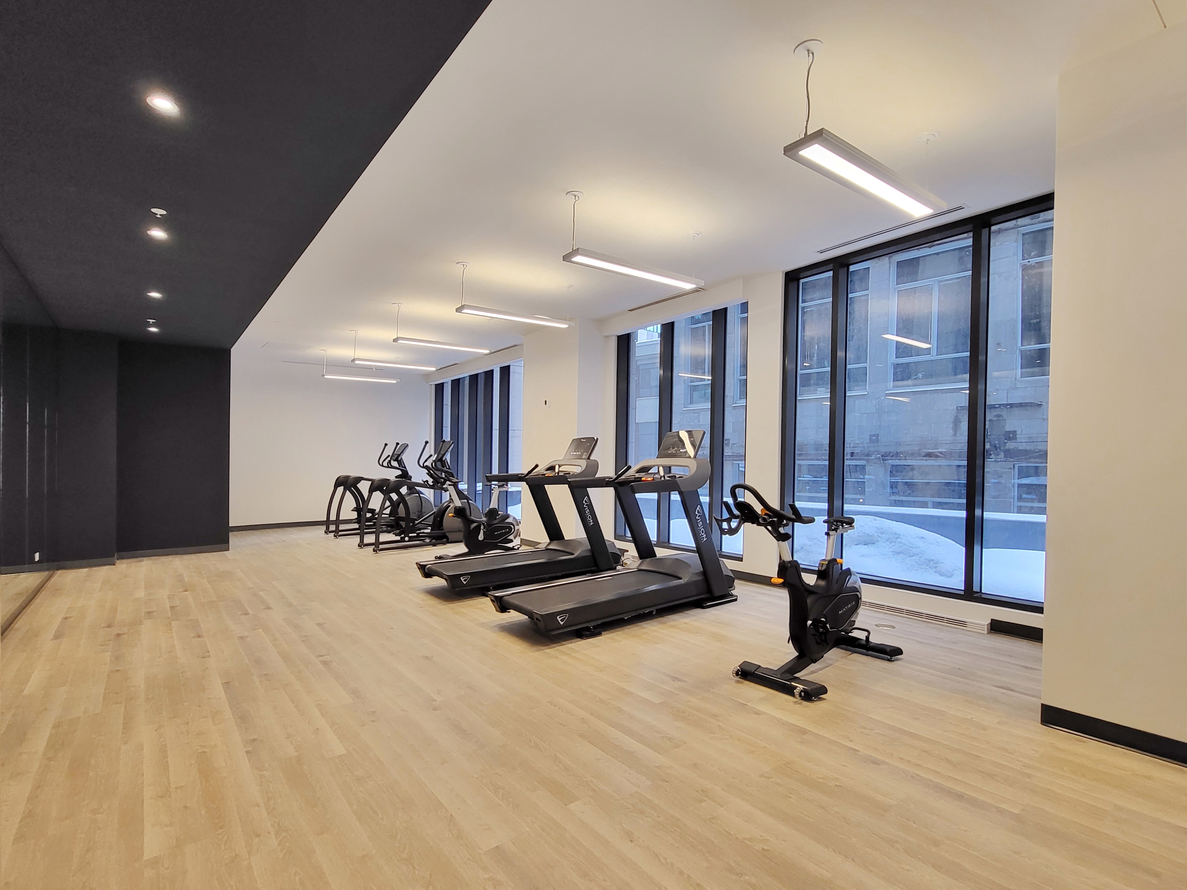 Gym 628 St Jacques Montreal Condo building