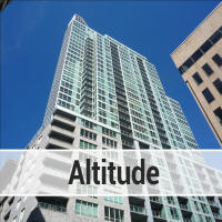 Condos for rent and for sale at Altitude Condominiums in Downtown Montreal opposite place ville marie