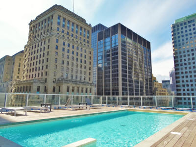 Altoria Swimming pool with views of Downtown