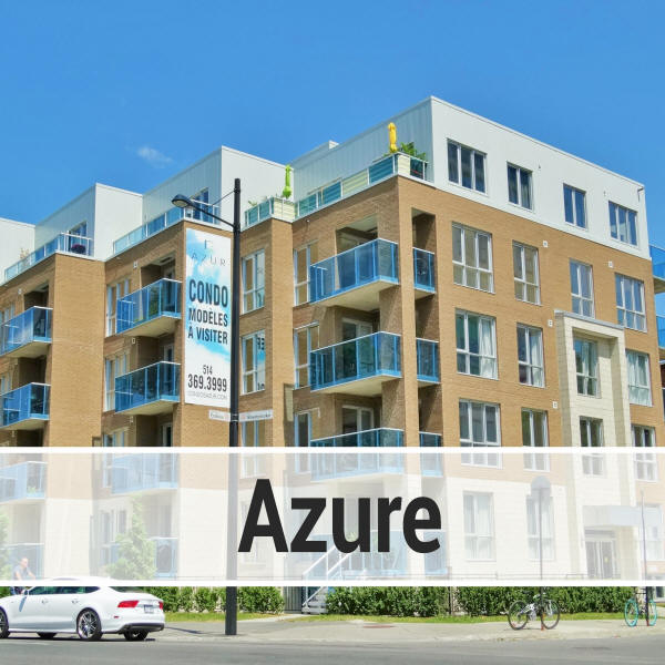 Azure condominiums in Ville Marie and Le Plateau Mont Royal in Downtown Montreal