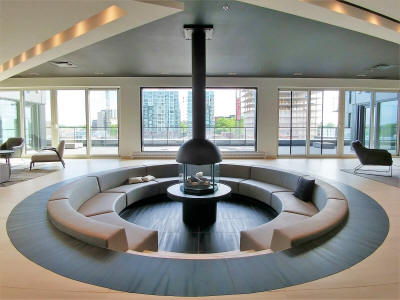 District Griffin common area lounge Condos and Apartments for rent in Griffintown