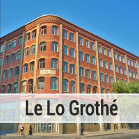 Le Lo Grothe Historical Building on the Place des Arts in Downtown Montreal