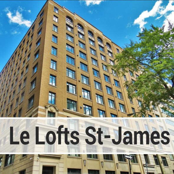 Condos and apartments for sale and for rent at the Lofts St James in Montreal City Center