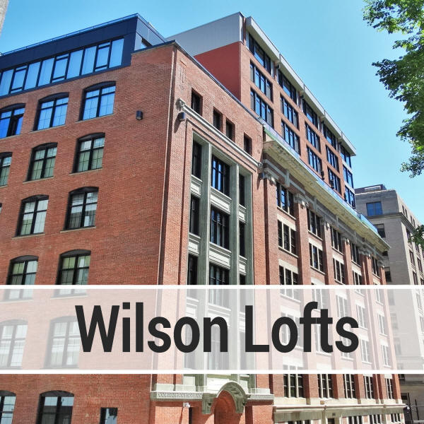 Condos for sale in the Wilson Lofts in Montreal International Quarter