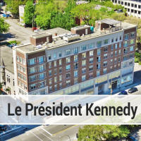 Le President Kennedy condos for sale and for rent Place des Arts